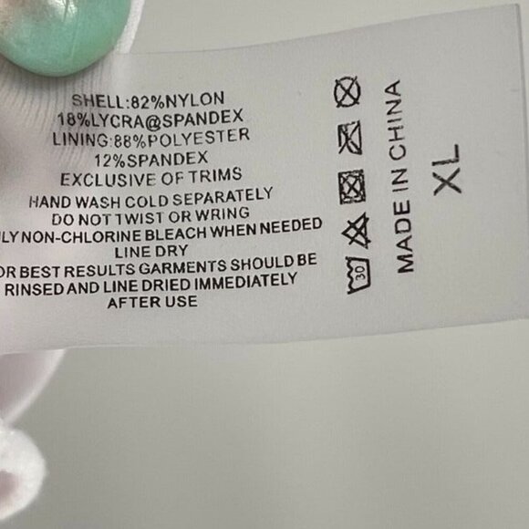 Solid Cherry Red Scoop Neck Wide Strap Swim Bikini Top Bathing Suit Swimwear - Picture 7 of 7